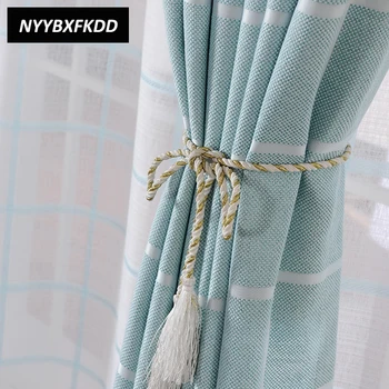 Home Modern Blue Plaid Jacquard Thicken Blackout Curtains Cloth Window Curtain For Living Room Bedroom Kitchen
Home Modern Blue Plaid Jacquard Thicken Blackout Curtains Cloth Window Curtain For Living Room Bedroom Kitchen