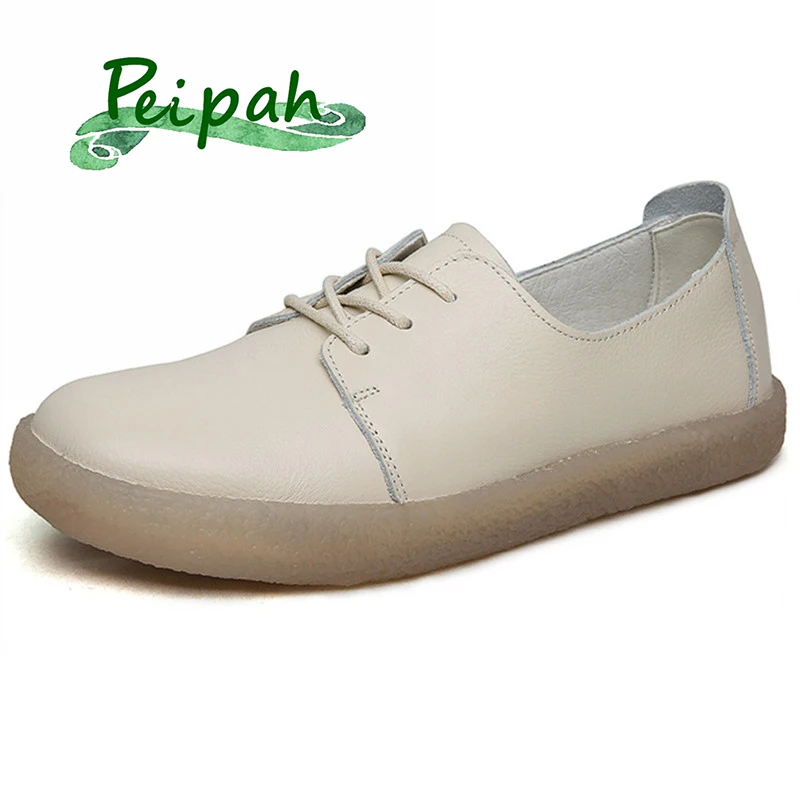 PEIPAH New Designer Cow Leather Women Flats Shoes Spring Slip On Round Toe Women's Sneakers Casual Bull-tendon sole Ladies Shoes
PEIPAH New Designer Cow Leather Women Flats Shoes Spring Slip On Round Toe Women's Sneakers Casual Bull-tendon sole Ladies Shoes