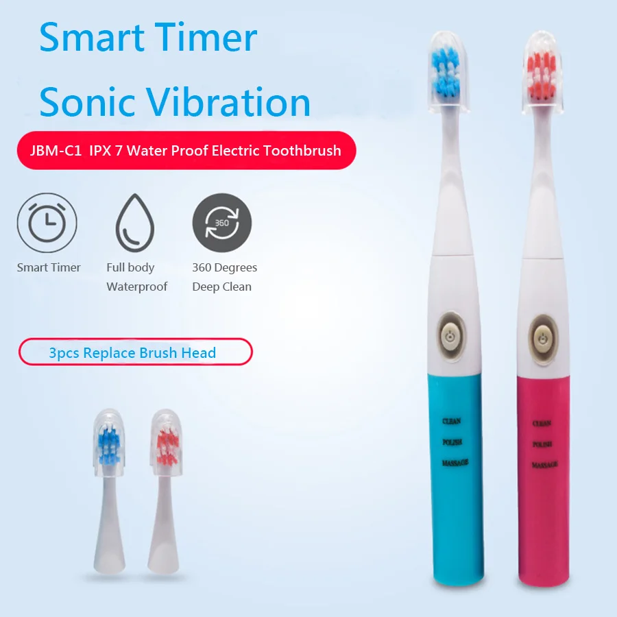Adult Electric Toothbrush Sonic Battery Adults Eco Friendly ABS 3 Modes Timer Remind Auto Teethbrush With 3pcs Rounding Bristle
Adult Electric Toothbrush Sonic Battery Adults Eco Friendly ABS 3 Modes Timer Remind Auto Teethbrush With 3pcs Rounding Bristle