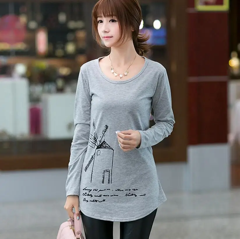 New fashion blusas t shirt women korean style punk sexy tops tee clothes Long sleeve T-shirt Slim
New fashion blusas t shirt women korean style punk sexy tops tee clothes Long sleeve T-shirt Slim
