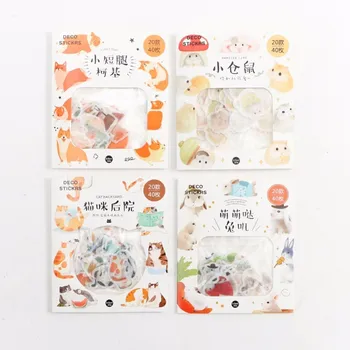 40PCS/Pack New Cute Animal Series Hamster Children Stationery Decorative Diary Label Pack Decorative Scrapbooking DIY Stickers
40PCS/Pack New Cute Animal Series Hamster Children Stationery Decorative Diary Label Pack Decorative Scrapbooking DIY Stickers