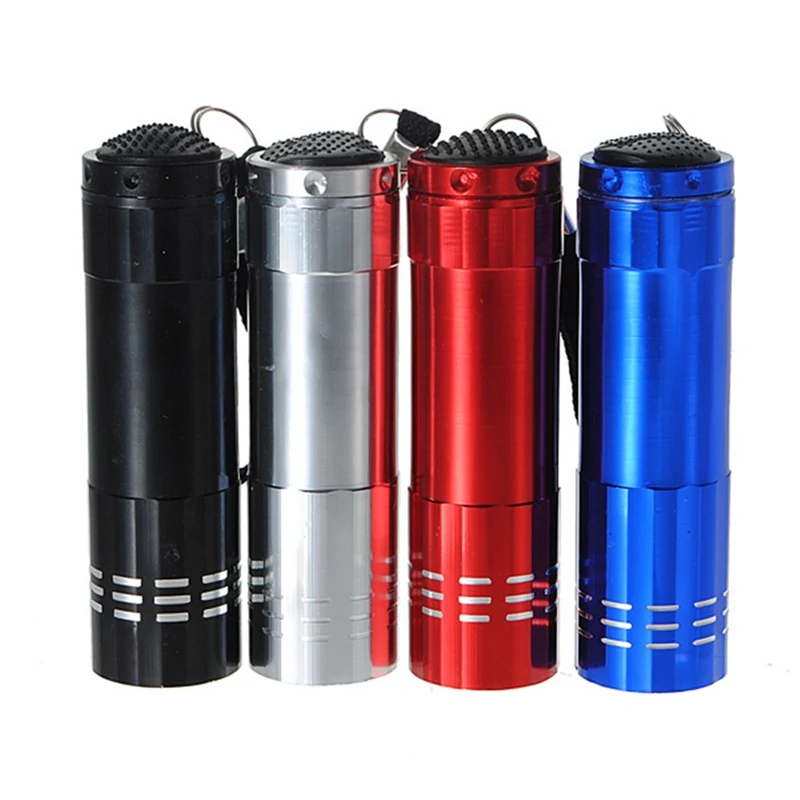Wholesale Price 9 LED Mini Portable Hand Torch Aluminium Superbright Flash Flashlight Camping Hiking Lamp Red Black Blue Silver
Wholesale Price 9 LED Mini Portable Hand Torch Aluminium Superbright Flash Flashlight Camping Hiking Lamp Red Black Blue Silver