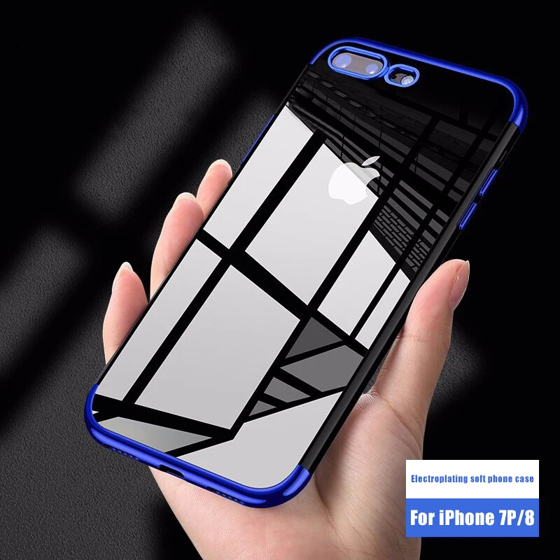 For iPhone 7 X 6 8 Case High Clear Back Cover Plating TPU Phone Cases For iPhone X 10 8 7 6 S 6S Plus Smart Protection Conque
For iPhone 7 X 6 8 Case High Clear Back Cover Plating TPU Phone Cases For iPhone X 10 8 7 6 S 6S Plus Smart Protection Conque