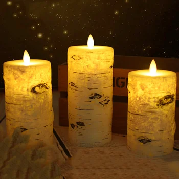 Birch Bark Effect Pillar LED Candles light, Battery paraffin wax led candle for christmas lighting decor.,home room night light
Birch Bark Effect Pillar LED Candles light, Battery paraffin wax led candle for christmas lighting decor.,home room night light