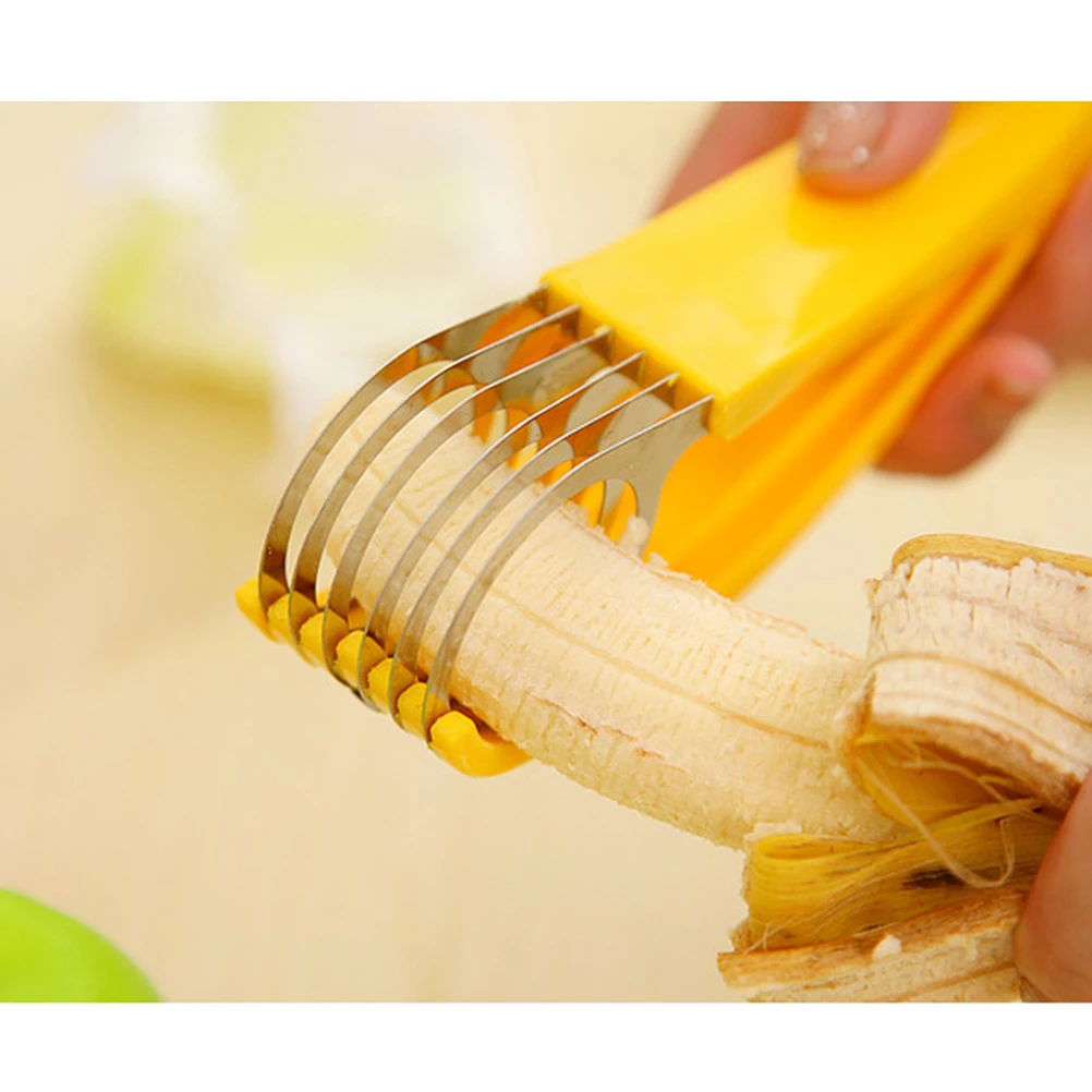 Practical Banana Slicer Creative Stainless Steel Cucumber Chopper Ham Sausage Slicer For Home Restaurant Kitchen Tool Gadget
Practical Banana Slicer Creative Stainless Steel Cucumber Chopper Ham Sausage Slicer For Home Restaurant Kitchen Tool Gadget