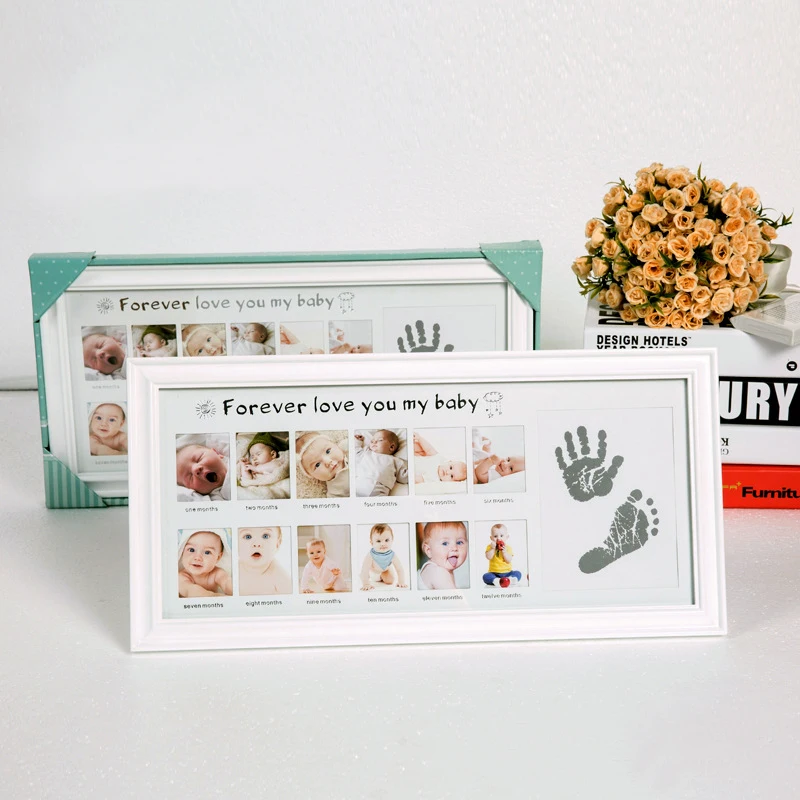 Free Shipping! Modern Baby's Monthly Photo Frame Baby's first Year Combination Photo Frame Hand-footprints Inkpad Birthday Gift
Free Shipping! Modern Baby's Monthly Photo Frame Baby's first Year Combination Photo Frame Hand-footprints Inkpad Birthday Gift