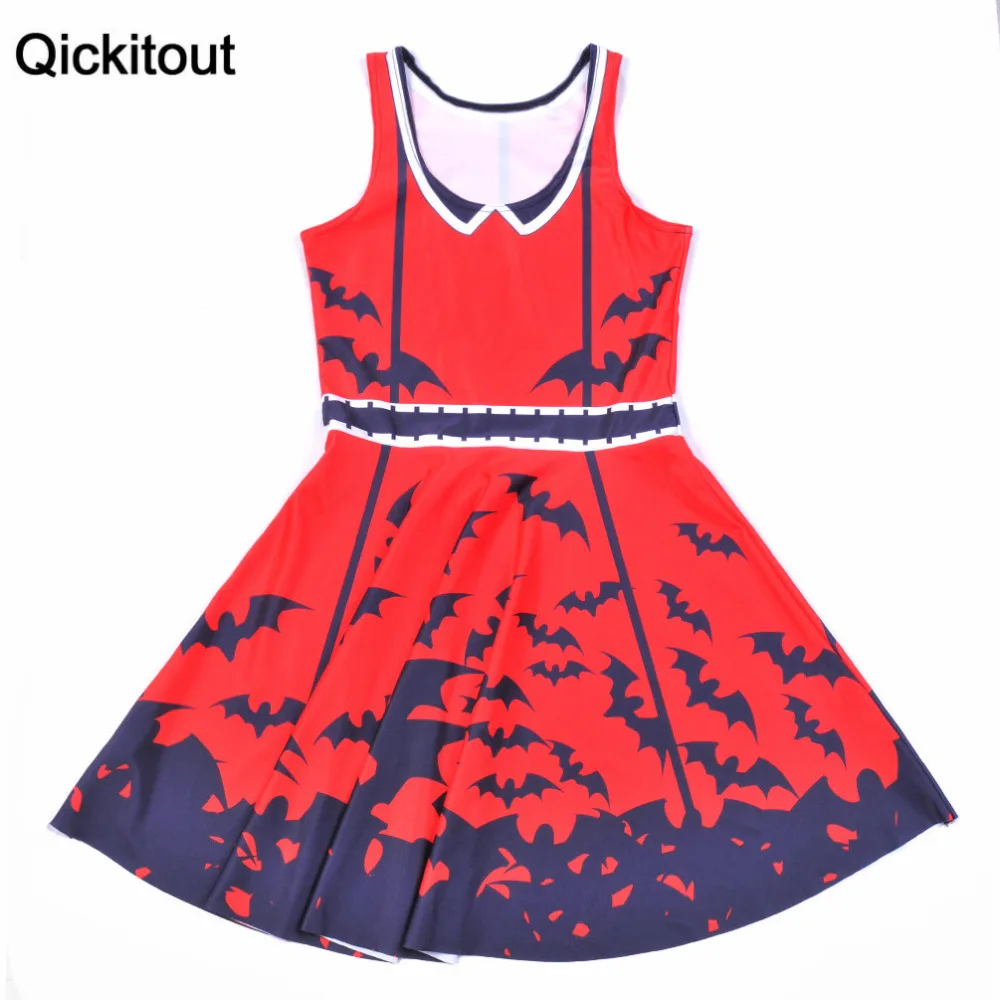Qickitout Dress Fashion 2016 Fashion New Women Dress Digital Print Scarlet Black Bat Dresses Sleeveless Beach DRESS vestidos
Qickitout Dress Fashion 2016 Fashion New Women Dress Digital Print Scarlet Black Bat Dresses Sleeveless Beach DRESS vestidos