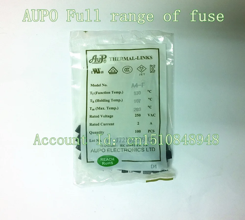 20PCS A1-3A-F A1-3A-F 3A 102degrees 250V AUPO 102 degrees square temperature fuse Transformer protection Fuse
20PCS A1-3A-F A1-3A-F 3A 102degrees 250V AUPO 102 degrees square temperature fuse Transformer protection Fuse