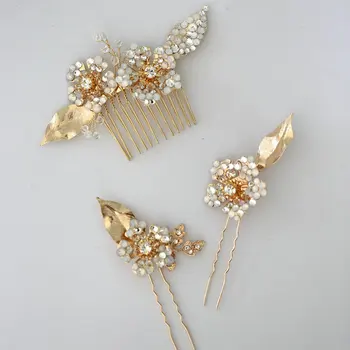 Gold Leaf Bridal Hair Comb Opal Crystals Rhinestones Bridal Wedding Hair Accessories
Gold Leaf Bridal Hair Comb Opal Crystals Rhinestones Bridal Wedding Hair Accessories