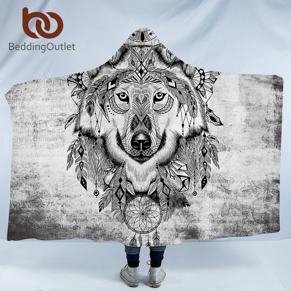 BeddingOutlet Wolf Hooded Blanket Tribal Animal Dreamcatcher Sherpa Wearable Blanket Adults Geometric Colorful Throw Blanket
BeddingOutlet Wolf Hooded Blanket Tribal Animal Dreamcatcher Sherpa Wearable Blanket Adults Geometric Colorful Throw Blanket
