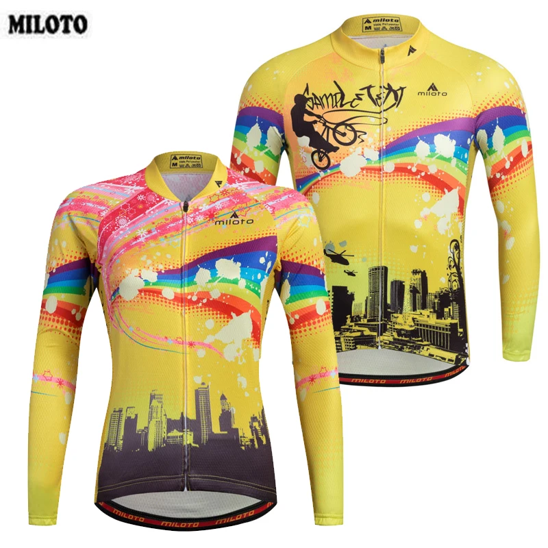 MILOTO одежда для велоспорта парные майки Топы Maillot Ropa Ciclismo мужская и женская