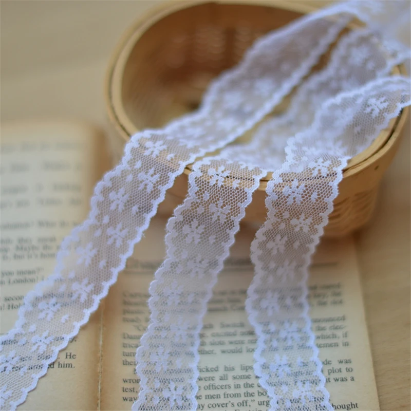 3M/ROLL 2.5cm width DIY White Polyester Lace Accessories Ribon Doll webbing Hometexile Clothes Edge WrappingTape Material
3M/ROLL 2.5cm width DIY White Polyester Lace Accessories Ribon Doll webbing Hometexile Clothes Edge WrappingTape Material