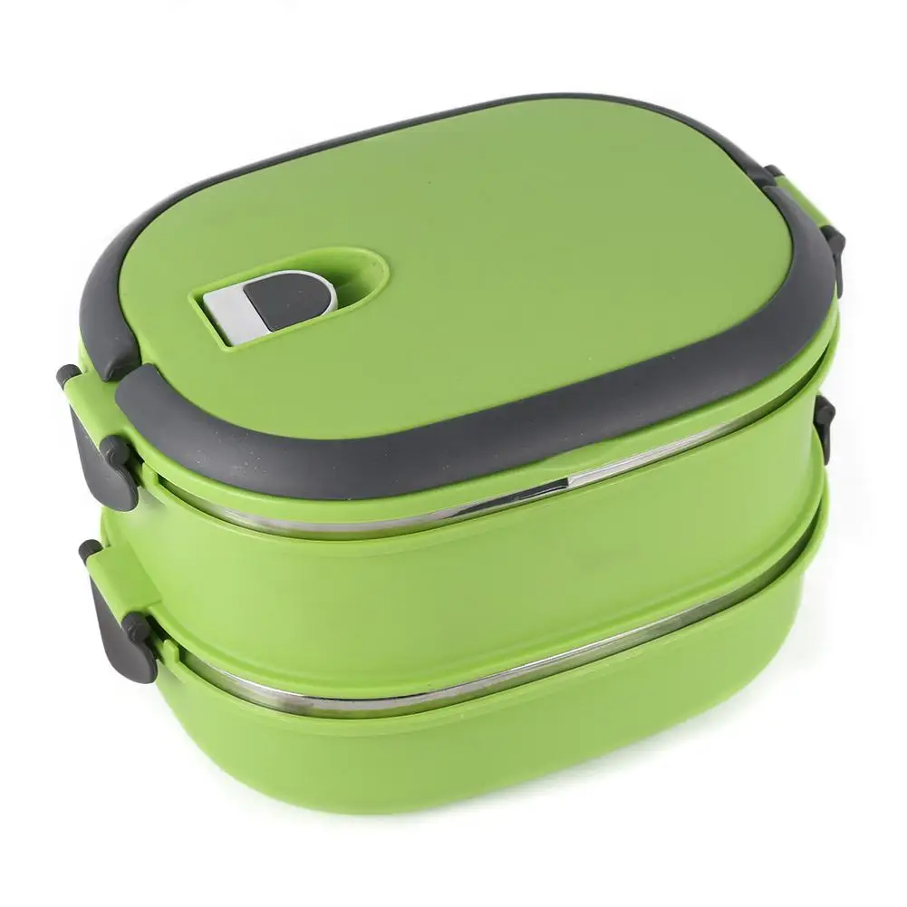 Thermal Insulated Stainless Steel Food Container Lunch Box Styles Double Layer Colors Green Camping Fruit Storage Box
Thermal Insulated Stainless Steel Food Container Lunch Box Styles Double Layer Colors Green Camping Fruit Storage Box