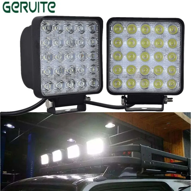 2PCS Wholesale 12-24V 75W Square Shape Cool White LED Work Lights Spot Beam 25 LEDS Offboard Boat Car Lights LED Car Lights
2PCS Wholesale 12-24V 75W Square Shape Cool White LED Work Lights Spot Beam 25 LEDS Offboard Boat Car Lights LED Car Lights