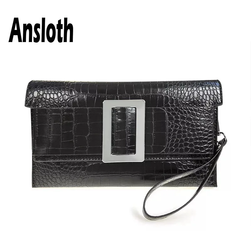 Ansloth Alligator Pattern Clutch Bag For Women PU Leather Evelope Bag Ladies Evening Bag Female Solid Color Shoulder Bag HPS618
Ansloth Alligator Pattern Clutch Bag For Women PU Leather Evelope Bag Ladies Evening Bag Female Solid Color Shoulder Bag HPS618