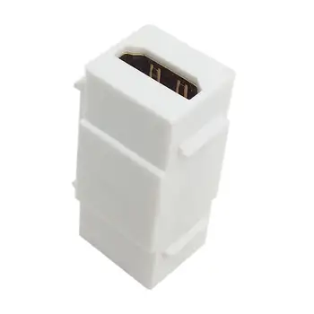 HDMI 1.4 Snap-in Female to Female F/F Keystone Jack Coupler Adapter for Wall Plate White Colo
HDMI 1.4 Snap-in Female to Female F/F Keystone Jack Coupler Adapter for Wall Plate White Colo