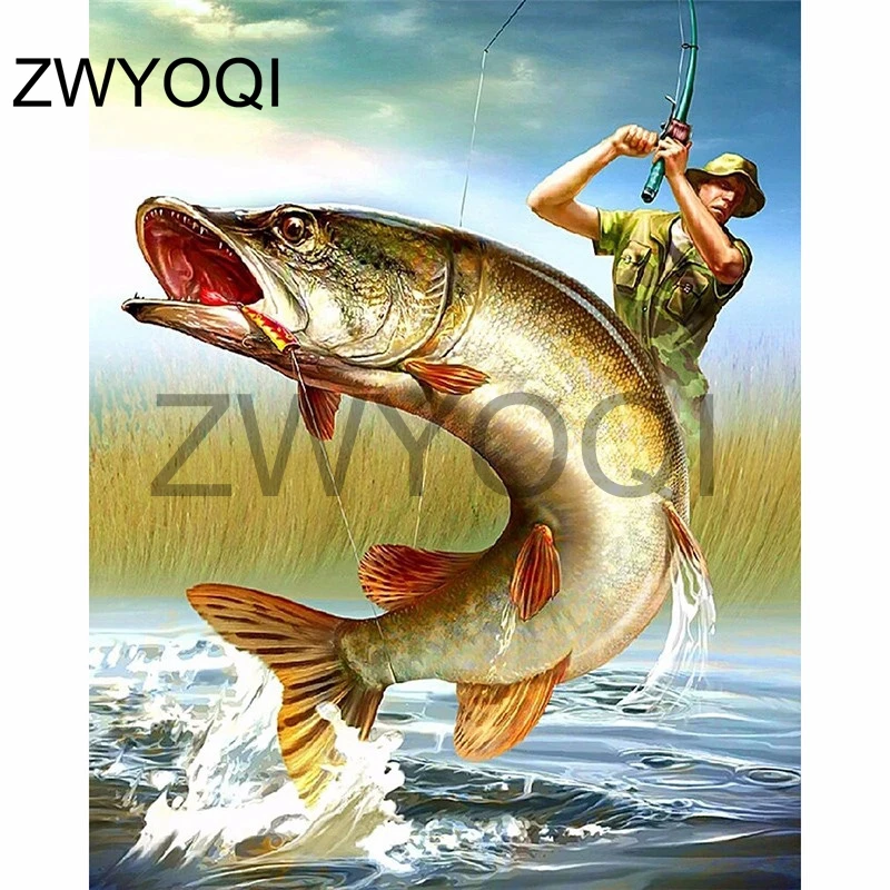 Full Square Diamond embroidery fish Angler fishing sea DIY 3D Diamond mosaic fish Full Round Diamond painting Cross stitch fish
Full Square Diamond embroidery fish Angler fishing sea DIY 3D Diamond mosaic fish Full Round Diamond painting Cross stitch fish