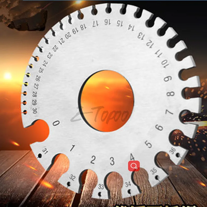 0-36 Round Wire Gauge Weld wire Diameter Gauge Welding Inspection Stainless Steel SWG Standard Inch A.W.G Gauges
0-36 Round Wire Gauge Weld wire Diameter Gauge Welding Inspection Stainless Steel SWG Standard Inch A.W.G Gauges