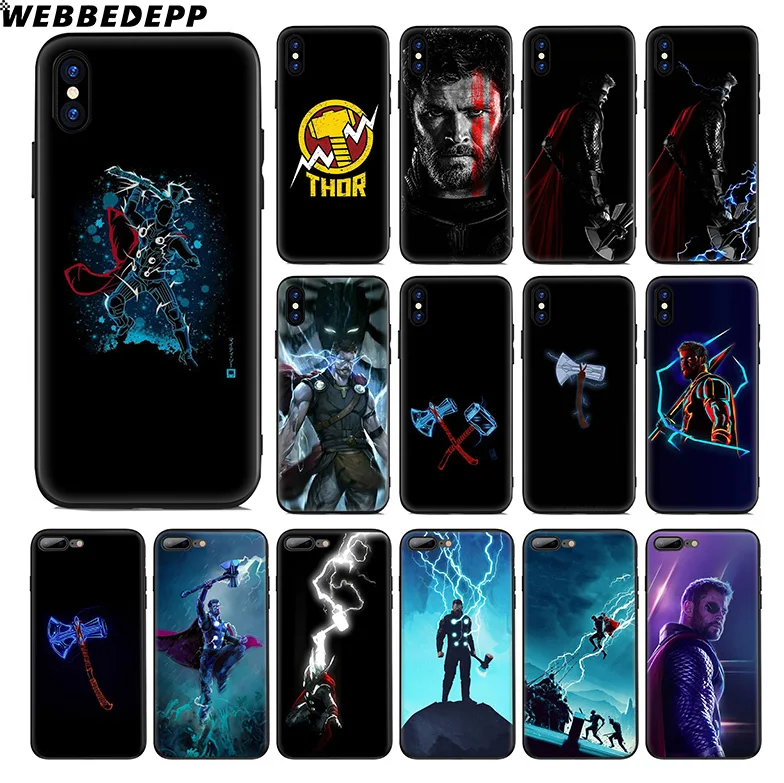 WEBBEDEPP Thor Marvel Avengers Soft Silicone Case for Apple iPhone 11 Pro Xr Xs Max X or 10 8 7 6 6S Plus 5 5S SE TPU
WEBBEDEPP Thor Marvel Avengers Soft Silicone Case for Apple iPhone 11 Pro Xr Xs Max X or 10 8 7 6 6S Plus 5 5S SE TPU