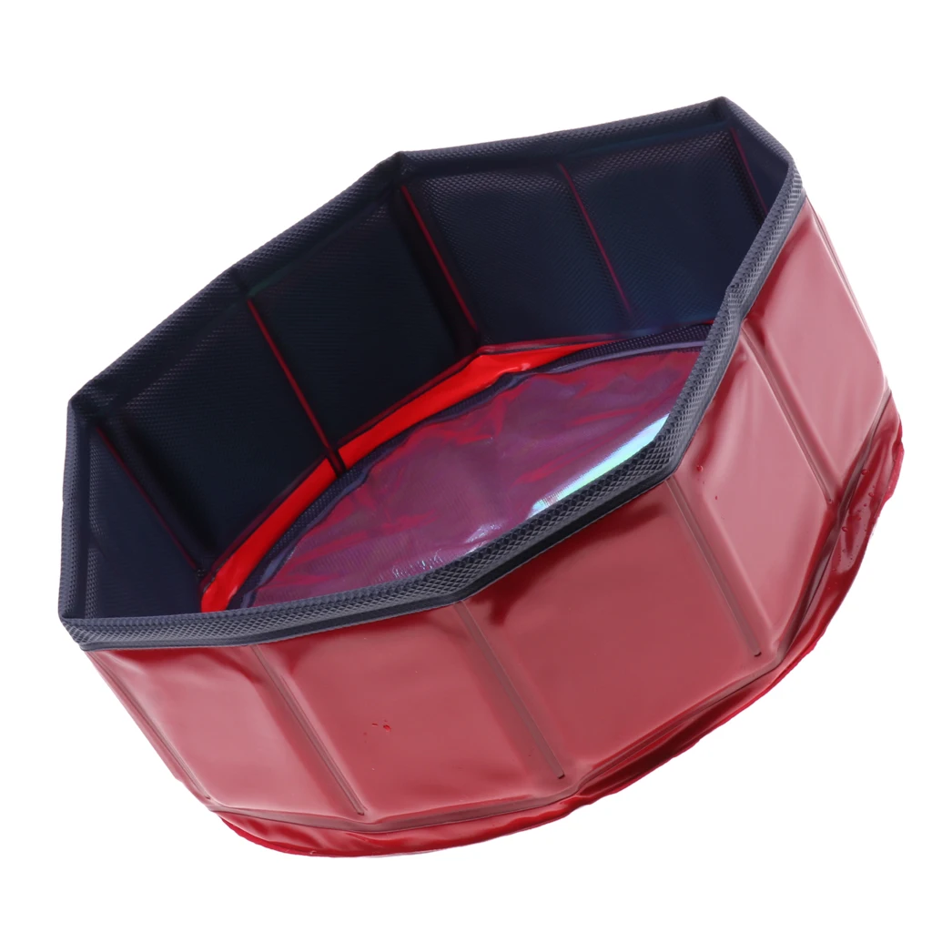 Foldable PVC Pet Play Paddling Pool Protable Puppy Swimming Cooling Bathing Tub Dia. 30cm ( Red )
Foldable PVC Pet Play Paddling Pool Protable Puppy Swimming Cooling Bathing Tub Dia. 30cm ( Red )