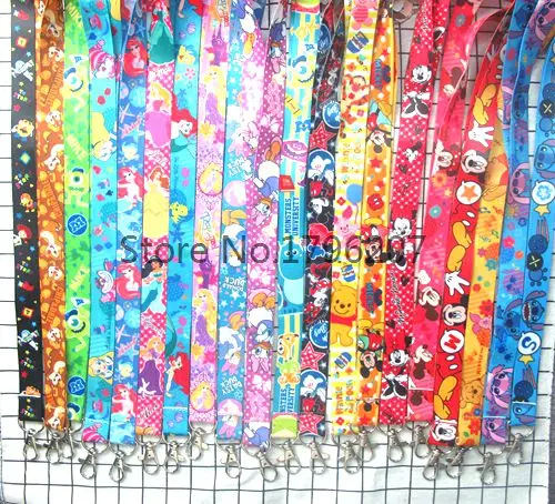 50PCS Mix Cartoon Mickey Minnie Princess Stitch Neck Strap Lanyard Mobile Phone Charms Key Chain ID Badge Key Chains P-24
50PCS Mix Cartoon Mickey Minnie Princess Stitch Neck Strap Lanyard Mobile Phone Charms Key Chain ID Badge Key Chains P-24