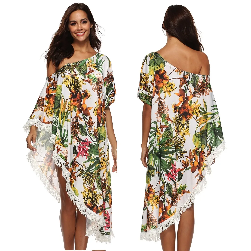 Skinfullysweet Cotton Long Beach Dress Irregular Cover from Kaftan Sarong Vestido Swimwear Cover Floral Printed Flare Sleeve
Skinfullysweet Cotton Long Beach Dress Irregular Cover from Kaftan Sarong Vestido Swimwear Cover Floral Printed Flare Sleeve