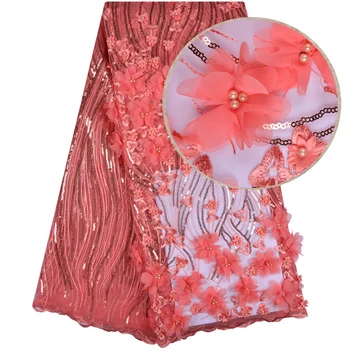 High Quality Nigerian Lace Fabrics 3D Flower Applique Trim Lace Fabric For Party African Tulle Lace Fabric With Sequins 1232
High Quality Nigerian Lace Fabrics 3D Flower Applique Trim Lace Fabric For Party African Tulle Lace Fabric With Sequins 1232