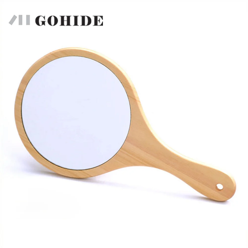 GUHD A Gohide Handmade Portable Handle Round Cosmetic Mirror Wool Makeup Portable Mirror Beauty Vanity Decorative Wood Mirrors
GUHD A Gohide Handmade Portable Handle Round Cosmetic Mirror Wool Makeup Portable Mirror Beauty Vanity Decorative Wood Mirrors