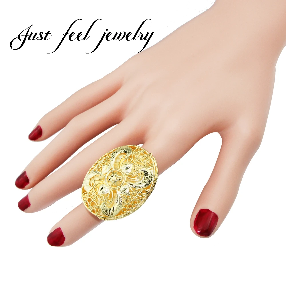 JUST FEEL New Big Ethiopian Ring Women Gold Color Eretrian Rings Girl Jewelry African Gift,Nigeria Style Jewelry India Items
JUST FEEL New Big Ethiopian Ring Women Gold Color Eretrian Rings Girl Jewelry African Gift,Nigeria Style Jewelry India Items