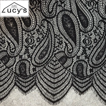 2017 Fancy design new lace tissue french long dress sewing eyelash lace 1.5x3 meters/piece
2017 Fancy design new lace tissue french long dress sewing eyelash lace 1.5x3 meters/piece