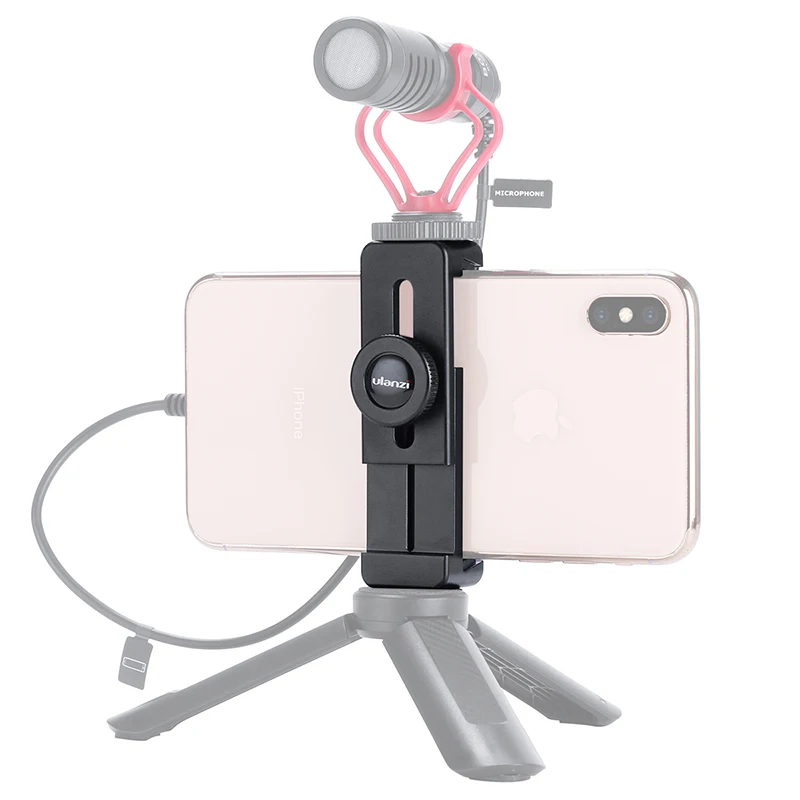 Ulanzi ST-02L Phone Tripod Mount Quick Release Alloy Phone Holder with Cold Shoe for iPhone Huawei Samsung Xiaomi
Ulanzi ST-02L Phone Tripod Mount Quick Release Alloy Phone Holder with Cold Shoe for iPhone Huawei Samsung Xiaomi