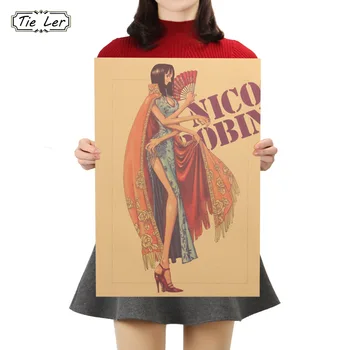 TIE LER Classic Cartoon Movie One Piece Character Beauty Nico Robin Kraft Paper Comic Poster Bars Cafe Retro 50.5X35cm
TIE LER Classic Cartoon Movie One Piece Character Beauty Nico Robin Kraft Paper Comic Poster Bars Cafe Retro 50.5X35cm