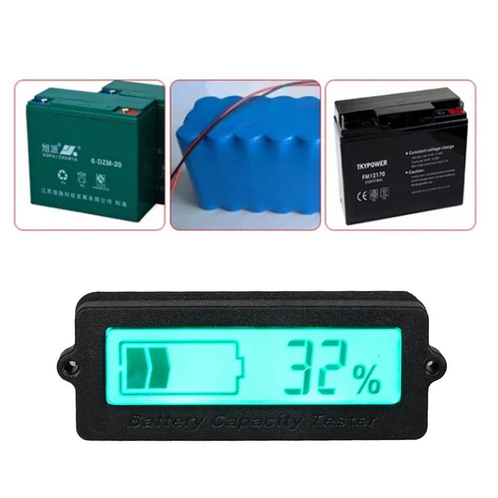 Auto 12V-48V Lead-acid Lithium Blue LCD Voltmeter Meter Car Battery Capacity Analyzer Monitor Motorcycle Tester Indicator
Auto 12V-48V Lead-acid Lithium Blue LCD Voltmeter Meter Car Battery Capacity Analyzer Monitor Motorcycle Tester Indicator
