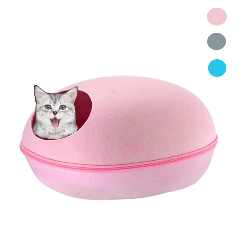 Dog /Cat Bed Cave Sleeping Bag Zipper Egg Shape Felt Cloth Pet House Nest Cat Basket Products for Cats Animals Supplies
Dog /Cat Bed Cave Sleeping Bag Zipper Egg Shape Felt Cloth Pet House Nest Cat Basket Products for Cats Animals Supplies
