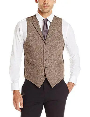 2019 Brown tweed Vests Notch Lapel British style custom made Mens suit tailor slim fit Blazer wedding suits for men plus size
2019 Brown tweed Vests Notch Lapel British style custom made Mens suit tailor slim fit Blazer wedding suits for men plus size