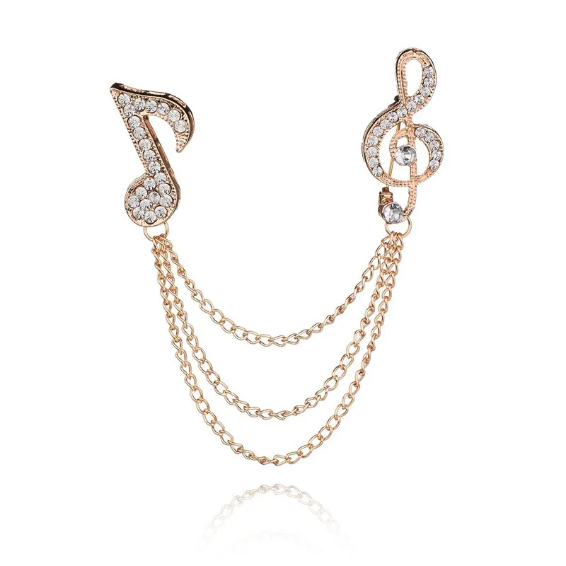 AAA+ Golden Brooches Fashion Jewelry Music Note Tassel Chain Brooch Pins Clips With Shiny Crystal Brooch Pins Badges XZ030
AAA+ Golden Brooches Fashion Jewelry Music Note Tassel Chain Brooch Pins Clips With Shiny Crystal Brooch Pins Badges XZ030