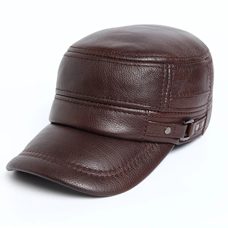 HARPPIHOP Genuine Leather Flat Peak military Cap Hip Hop Hats men's caps winter warm
HARPPIHOP Genuine Leather Flat Peak military Cap Hip Hop Hats men's caps winter warm