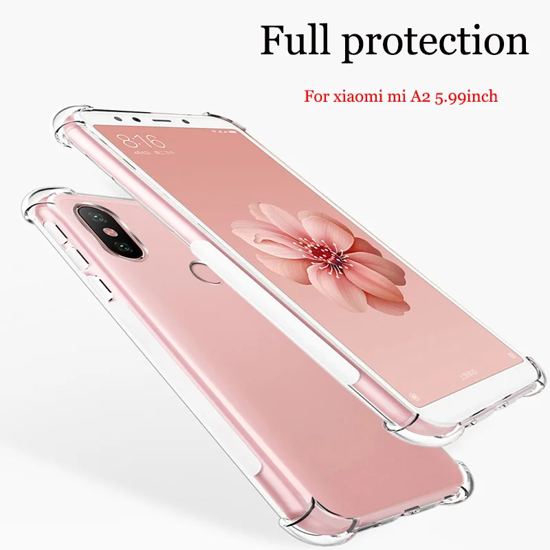 For Xiaomi Mi A2 Case Shockproof Protective soft shell for Xiaomi miA 2 A 2 transparent back cover MiA2 cell phone cases
For Xiaomi Mi A2 Case Shockproof Protective soft shell for Xiaomi miA 2 A 2 transparent back cover MiA2 cell phone cases