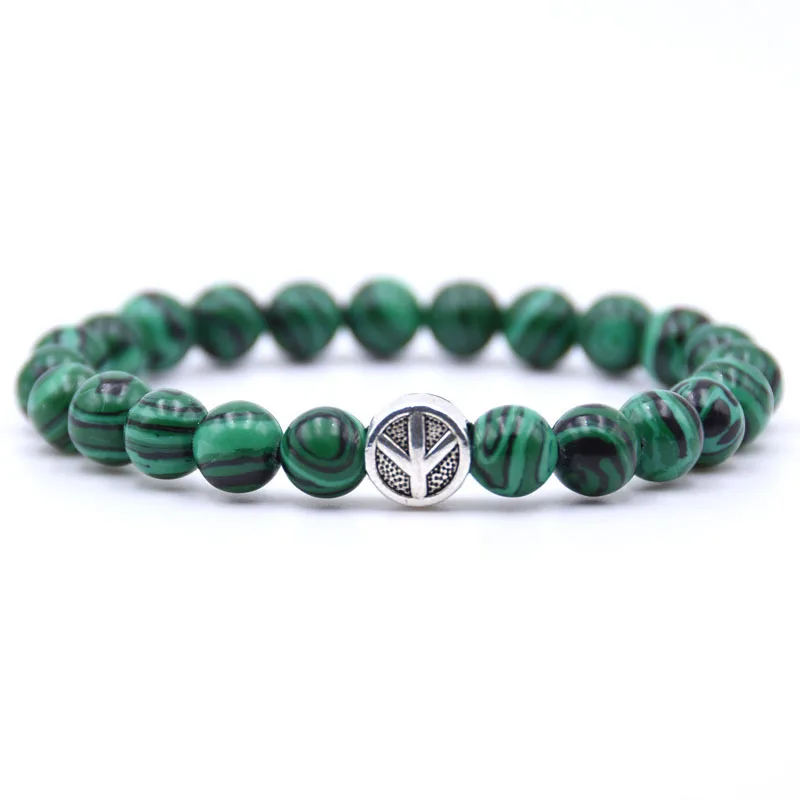 Peace sign Bracelet Classic Natural Stone 18 styles Bead Bracelets for Men Women Best Friend charm gift 2018
Peace sign Bracelet Classic Natural Stone 18 styles Bead Bracelets for Men Women Best Friend charm gift 2018