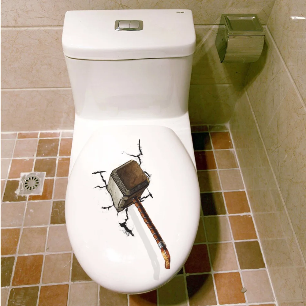 Etiqueta engomada de la pared del baño del patrón creativo del martillo 3D vivo de la historieta del PVC
Etiqueta engomada de la pared del baño del patrón creativo del martillo 3D vivo de la historieta del PVC