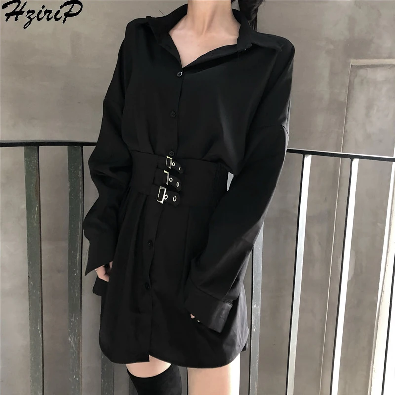 HziriP 2019 Fashion New Spring Autumn High Quality Casual Loose Sashes Slim Wild Vintage Solid Shirt Women Shirt Office Lady
HziriP 2019 Fashion New Spring Autumn High Quality Casual Loose Sashes Slim Wild Vintage Solid Shirt Women Shirt Office Lady