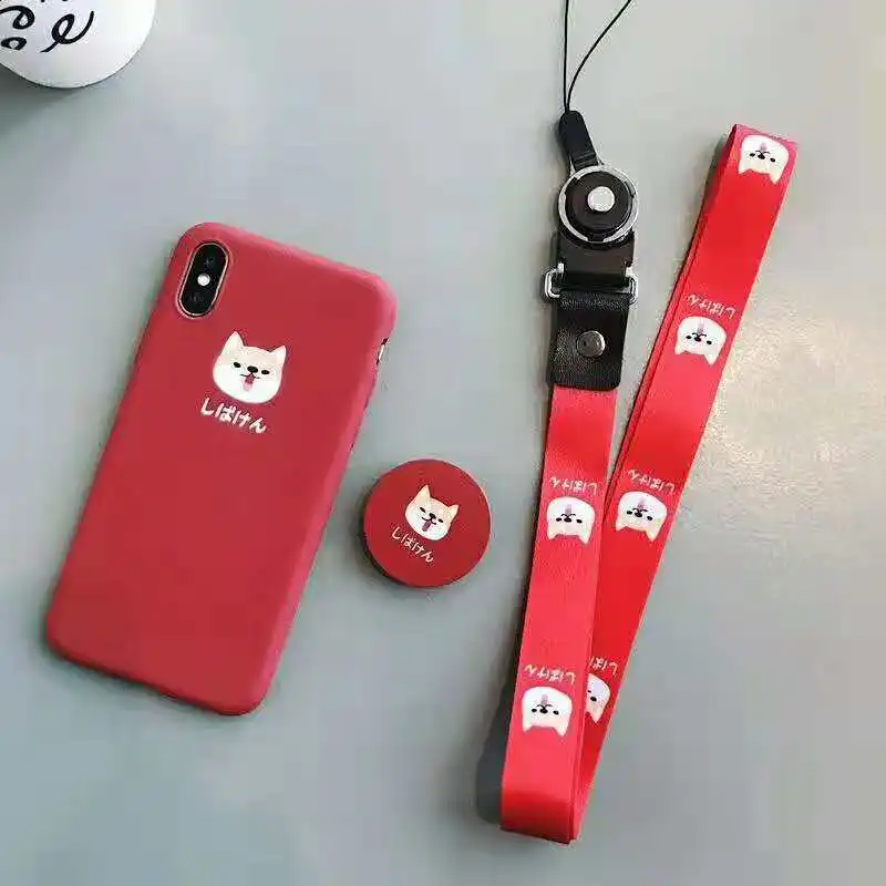 Japan Luxury Cute dog Shiba Inu silicon TPU Case for iphone x xr xs max 6 6s 7 8 plus long lanyard printing back cover
Japan Luxury Cute dog Shiba Inu silicon TPU Case for iphone x xr xs max 6 6s 7 8 plus long lanyard printing back cover