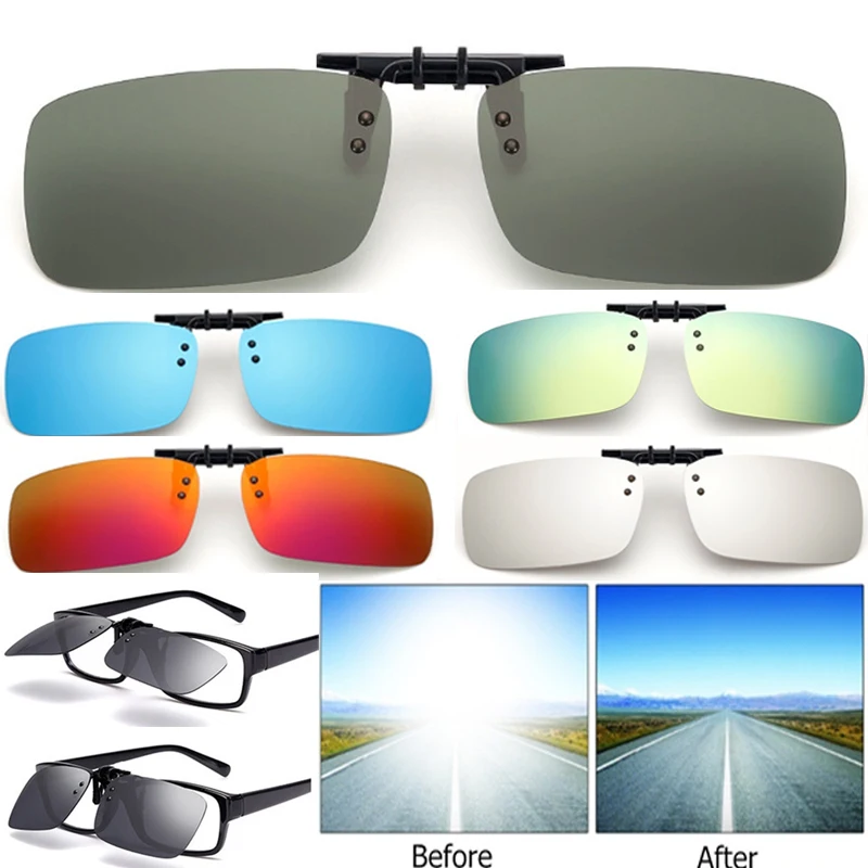 Cool Polarized Mirrored UV400 Lens Clips On Sunglasses Driving Night Vision Lens Sun Glasses Male Anti-UVA For Men Women
Cool Polarized Mirrored UV400 Lens Clips On Sunglasses Driving Night Vision Lens Sun Glasses Male Anti-UVA For Men Women