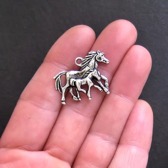 10pc/lot 29mm x23mm Horses Charms Antique Silver Tone Mother and Baby for diy charms pendant jewelry making
10pc/lot 29mm x23mm Horses Charms Antique Silver Tone Mother and Baby for diy charms pendant jewelry making