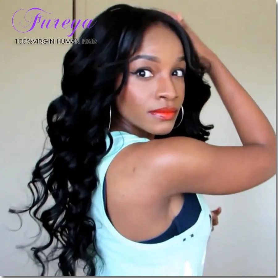 Glueless Full Lace Human Hair Wigs For Black Women Natural Wave Silky Brazilian Virgin Human Hair Lace Frontal Wigs U Part Wig