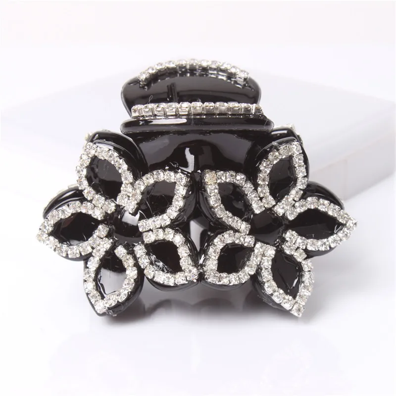 Mini Flower Crystal Rhinestone Small Plastic Acrylic Jewelry Hair Claw Jaw Clip Clamp Grip for Women AB31
Mini Flower Crystal Rhinestone Small Plastic Acrylic Jewelry Hair Claw Jaw Clip Clamp Grip for Women AB31