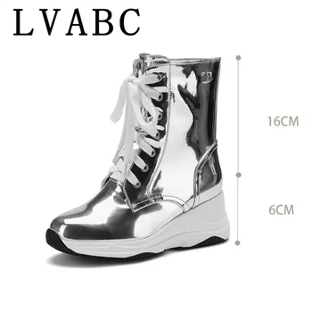 Silver Patent Leather Ankle Boots 6 CM High Heels Boots Women Winter Shoes Female Pointed Toe Botas Woman Spring Autumn Boots
Silver Patent Leather Ankle Boots 6 CM High Heels Boots Women Winter Shoes Female Pointed Toe Botas Woman Spring Autumn Boots