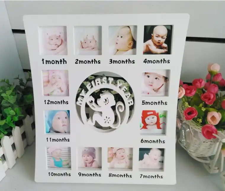 photo picture frame my first year newborn 12 months birthday