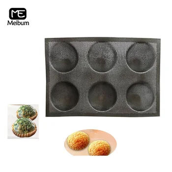 Meibum 6 Cavity Black Porous Hemisphere Silicone Mold tartlets Puff Modle Round Shape Bread Eclair Mould Non Stick Bakeware Tool
Meibum 6 Cavity Black Porous Hemisphere Silicone Mold tartlets Puff Modle Round Shape Bread Eclair Mould Non Stick Bakeware Tool