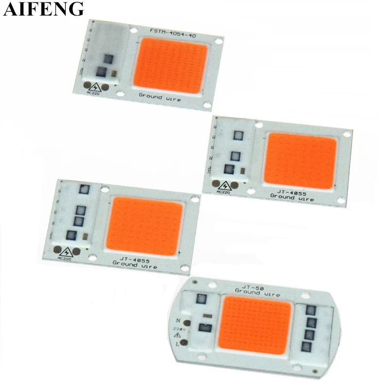 AIFENG Led Grow Light Chip 15W 20W 30W 50W Full Spectrum 380nm-840nm AC220V DIY For Hydroponics Greenhouse Plant Growth COB Chip
AIFENG Led Grow Light Chip 15W 20W 30W 50W Full Spectrum 380nm-840nm AC220V DIY For Hydroponics Greenhouse Plant Growth COB Chip